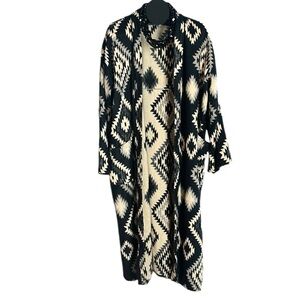 Aztec open front cardigan with Pockets